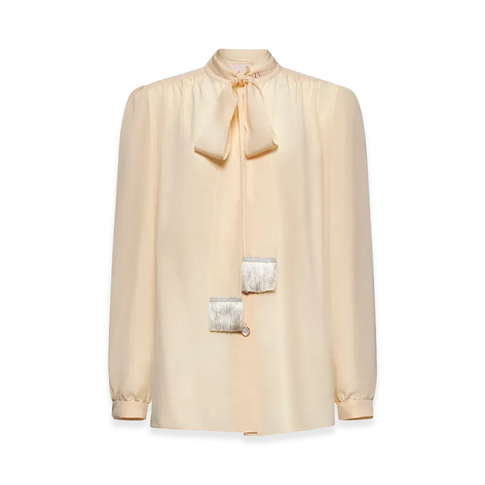 Valentino Women's Crepe Shirt "Skin Pink"