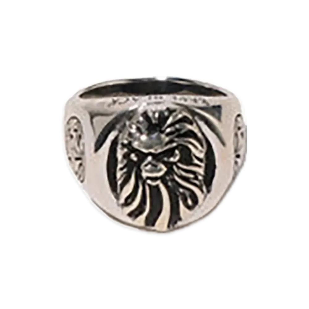 A BATHING APE Mad Face Clear Ring "Silver"