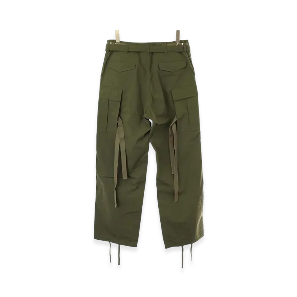 sacai Belted Military Cargo Pants "Olive"