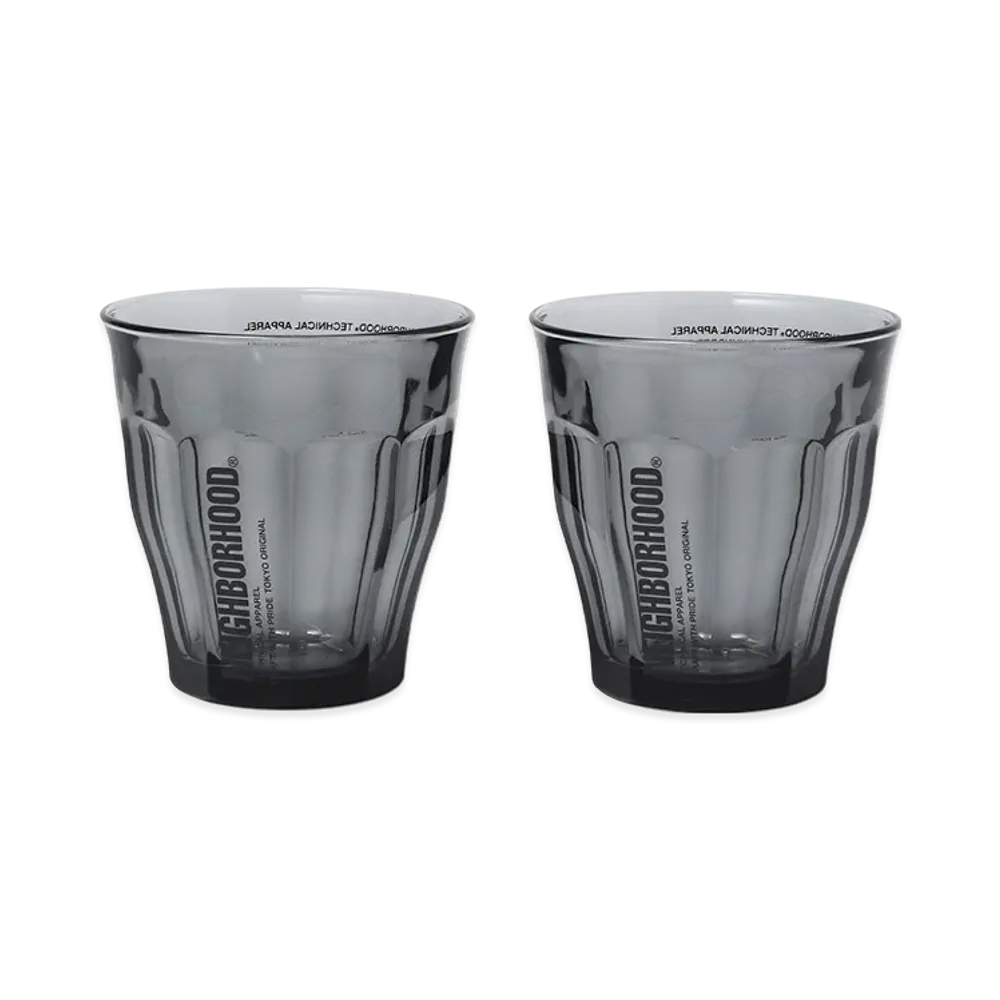 NEIGHBORHOOD Logo Duralex Glass Set "Gray"