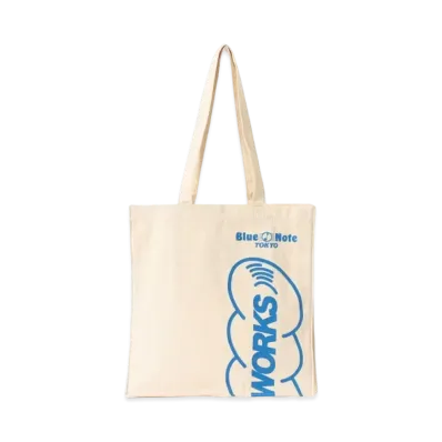 BEAMS T x Blue Note Tokyo x BOOKWORKS 'Three The Jazz Way' Logo Toto "Natural"