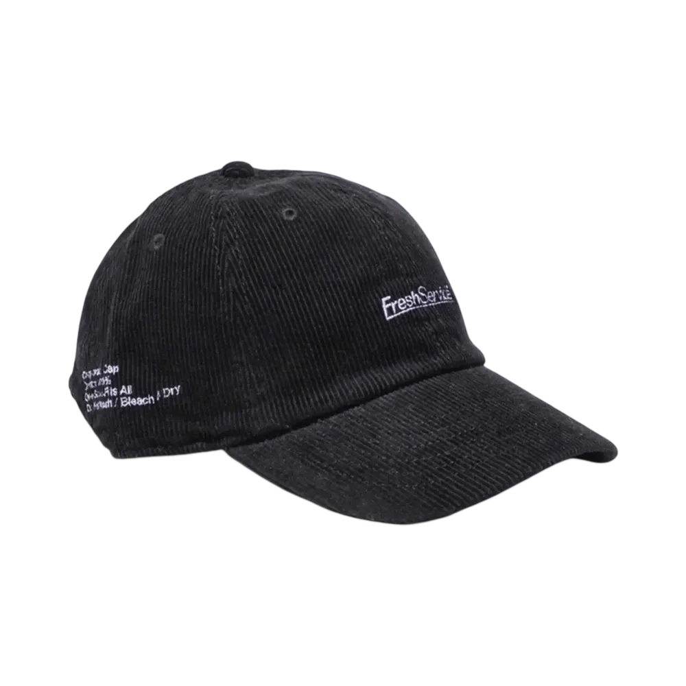 FreshService Corduroy Corporate Cap "Black"