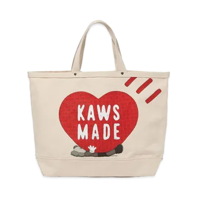 HUMAN MADE x KAWS Made Tote Bag Bangkok Exclusive "Beige"