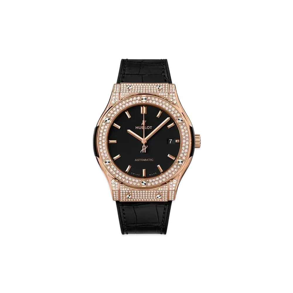 HUBLOT Classic Fusion King Gold Pave 45mm