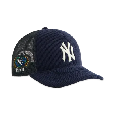 Kith x '47 For The New York Yankees Corduroy Trucker Hat "Nocturnal"