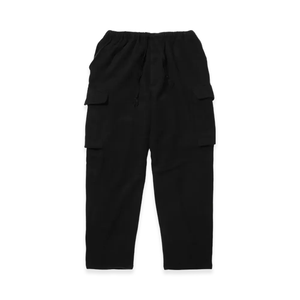 COMOLI Milled Wool 6P Pants "Black"