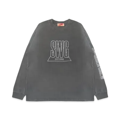 SWAGGER TRIANGLE LOGO LT-SHIRT "C.GRAY"
