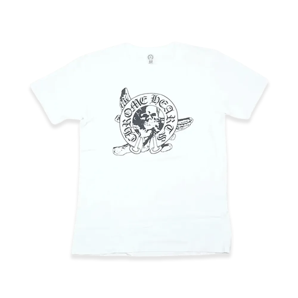 Chrome Hearts Foti Skull Horseshoe Print S/S T-Shirt "White"