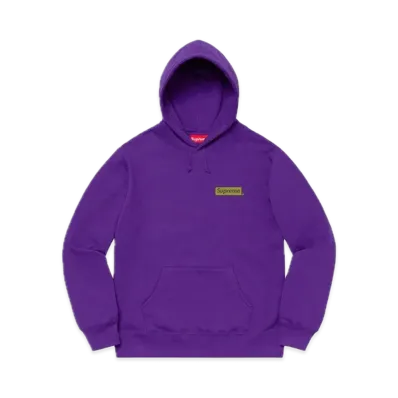 Supreme Stop Crying Hooded Sweatshirt "Purple"