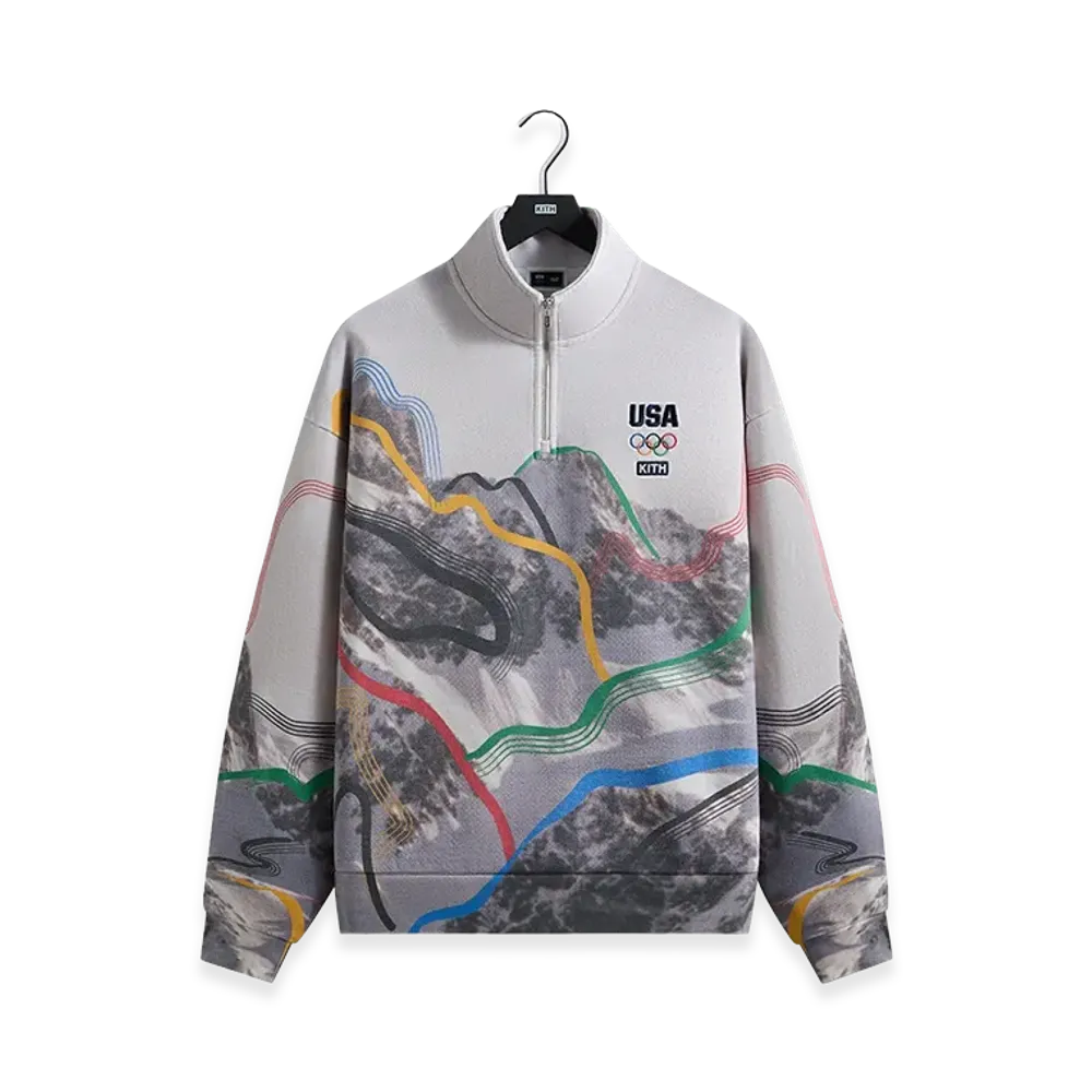 Kith x Team USA Winter Mountain Quarter Zip "White"