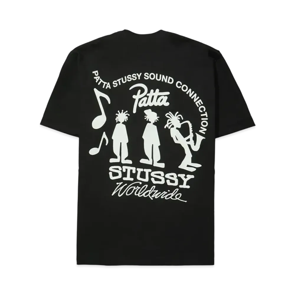 Stussy x Patta Sound Connection Tee "Black" 3903843
