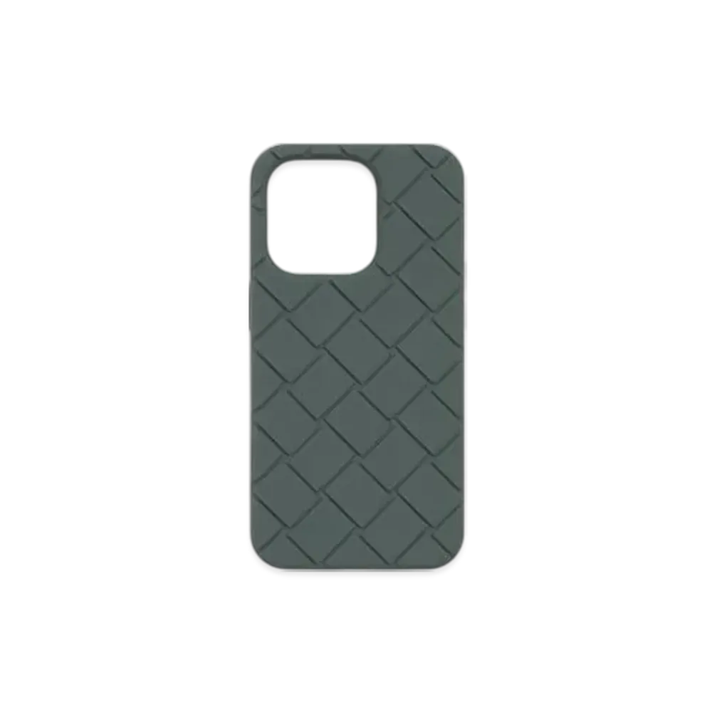 Bottega Veneta Tech Rubber iPhone 14 Pro Case "Slate"