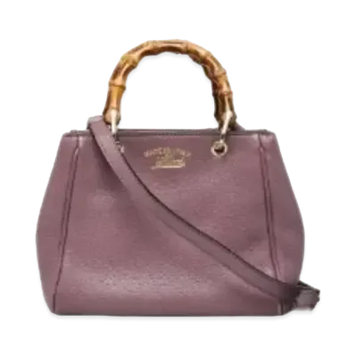 GUCCI Bamboo Mini Shopper "Rose Purple"