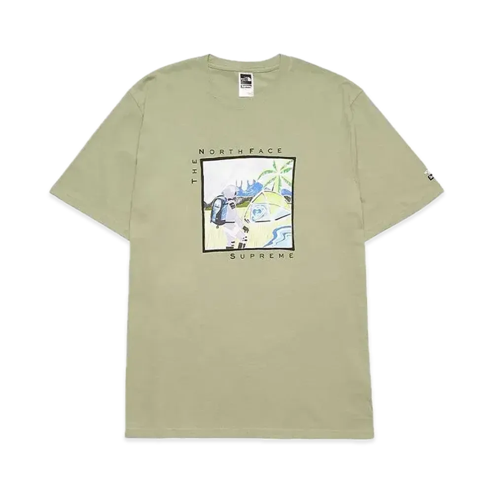Supreme x The North Face Sketch S/S Top "Sage"