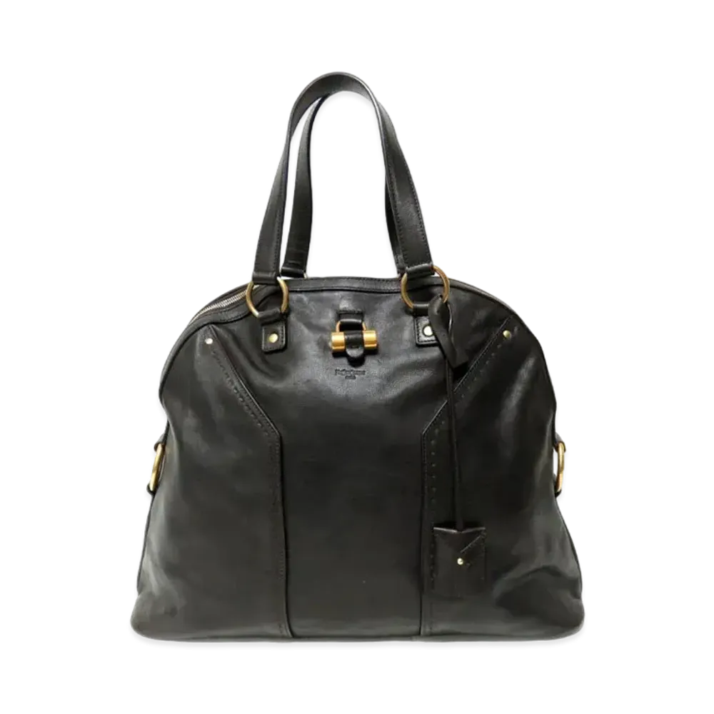 Saint Laurent Muse Leather Hand Bag "Black"