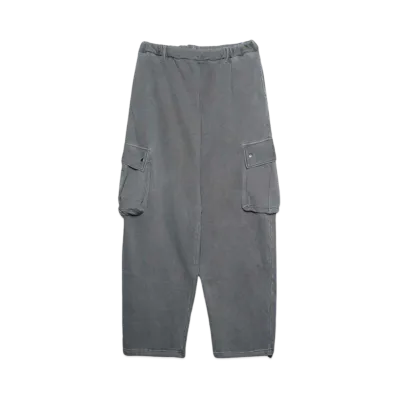 BALLSY.BROTHERS Washed loose cargo sweatpants "Charcoal Gray"