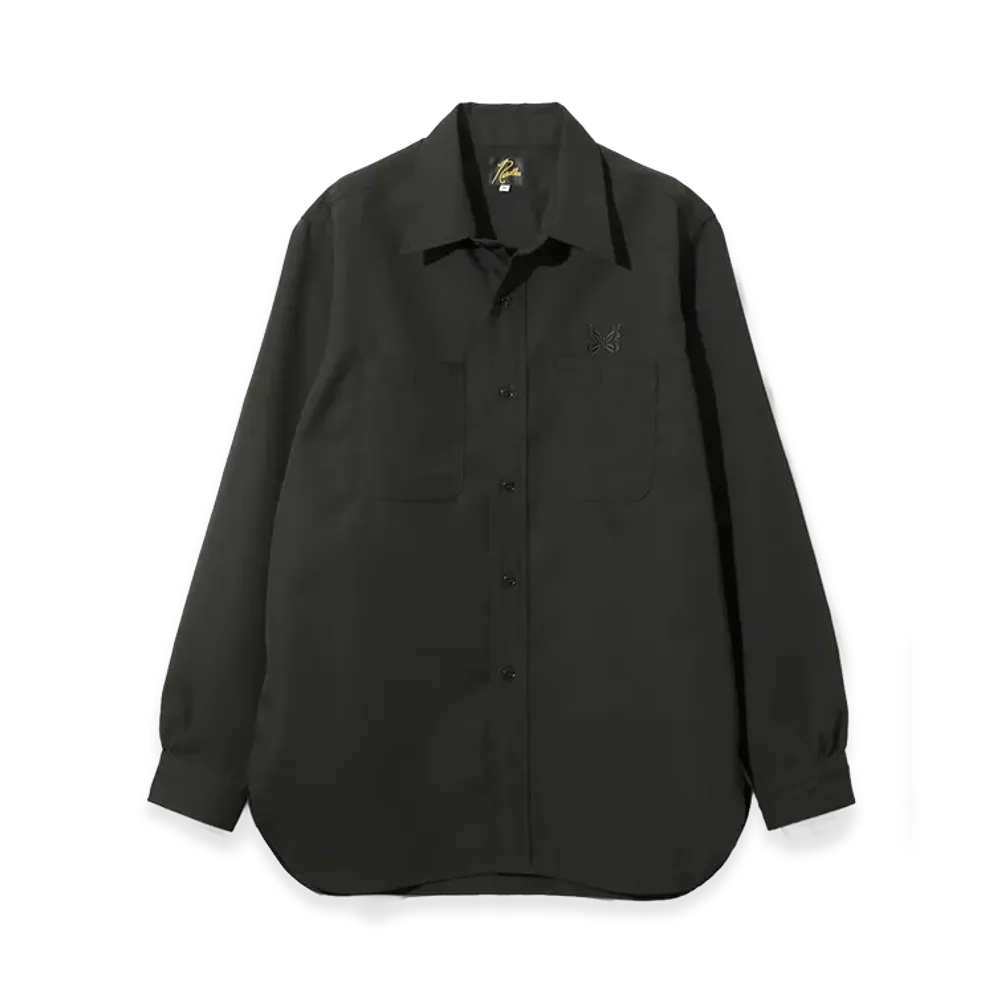 NEEDLES Work Shirt - PE/W Gabardine "Black"