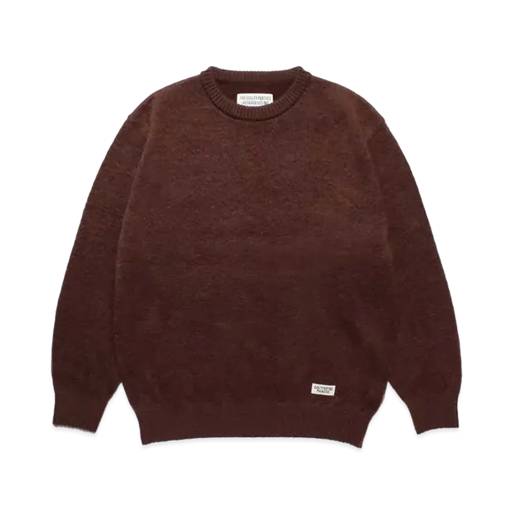 WACKO MARIA Mohair Knit Sweater "Brown"