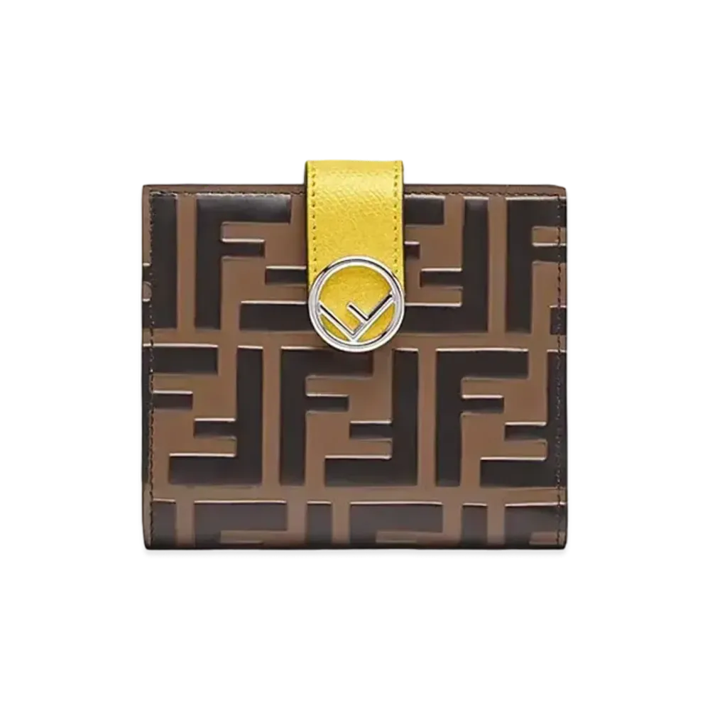 FENDI F is Fendi Bi-fold Wallet Leather "Yellow"