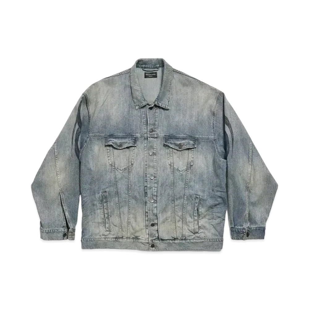 BALENCIAGA Men's Y2K Oversized Jacket "Light Blue"