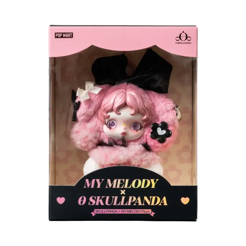 ポップマート スカルパンダ × マイメロディ ぬいぐるみペンダントの