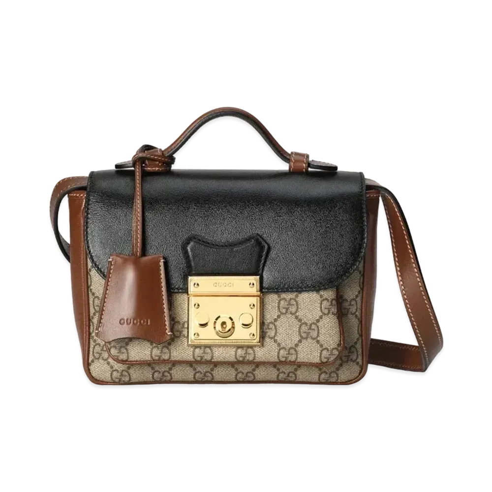 GUCCI Padlock Mini Bag "GG Supreme Canvas"