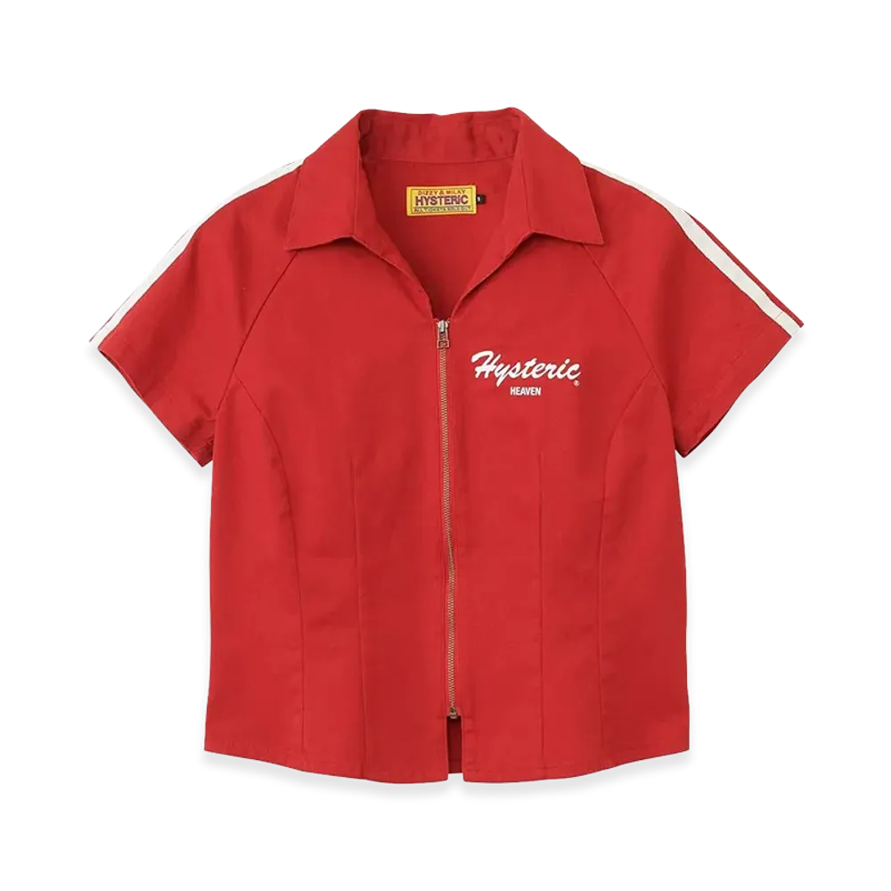 HYSTERIC GLAMOUR Women's Every Day Holiday Racing Shirt "Red"