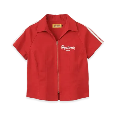 HYSTERIC GLAMOUR Women's Every Day Holiday Racing Shirt "Red"