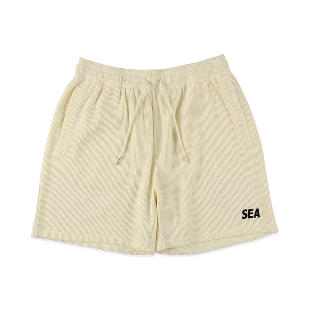 WIND AND SEA Waffle Shorts "Off White"