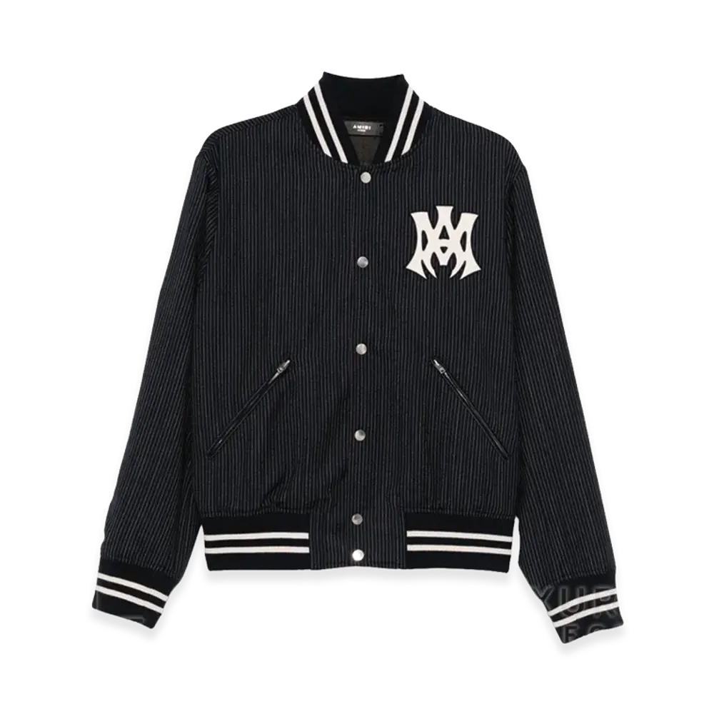 AMIRI Ma Hollywood Pinstripe Bomber "Navy"