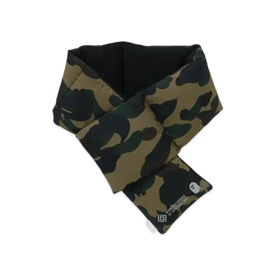 A BATHING APE Gore-Tex Wind Stopper 1St Camo Pocket Fleece Scarf "Green"