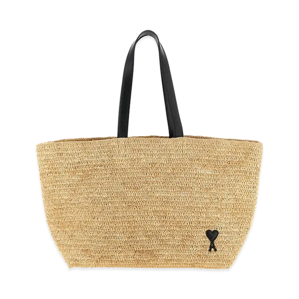 AMI PARIS Ami De Coeur Tote Bag "Naturel"