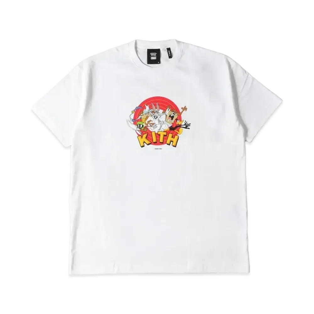 キス x ルーニー テューンズ ザッツ オール フォークス Tシャツ "ホワイト" 