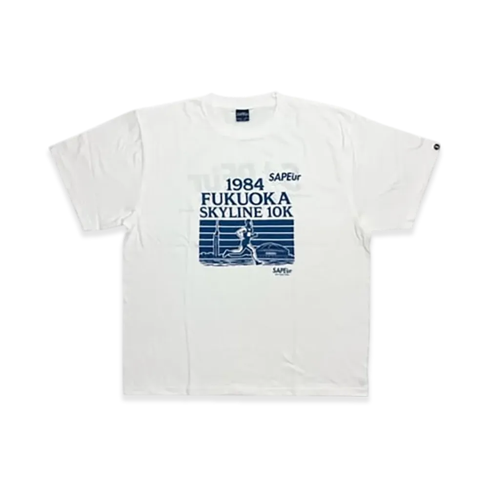 SAPEur Cargo Run Finisher Tee Fukuoka S/S Tee "White"