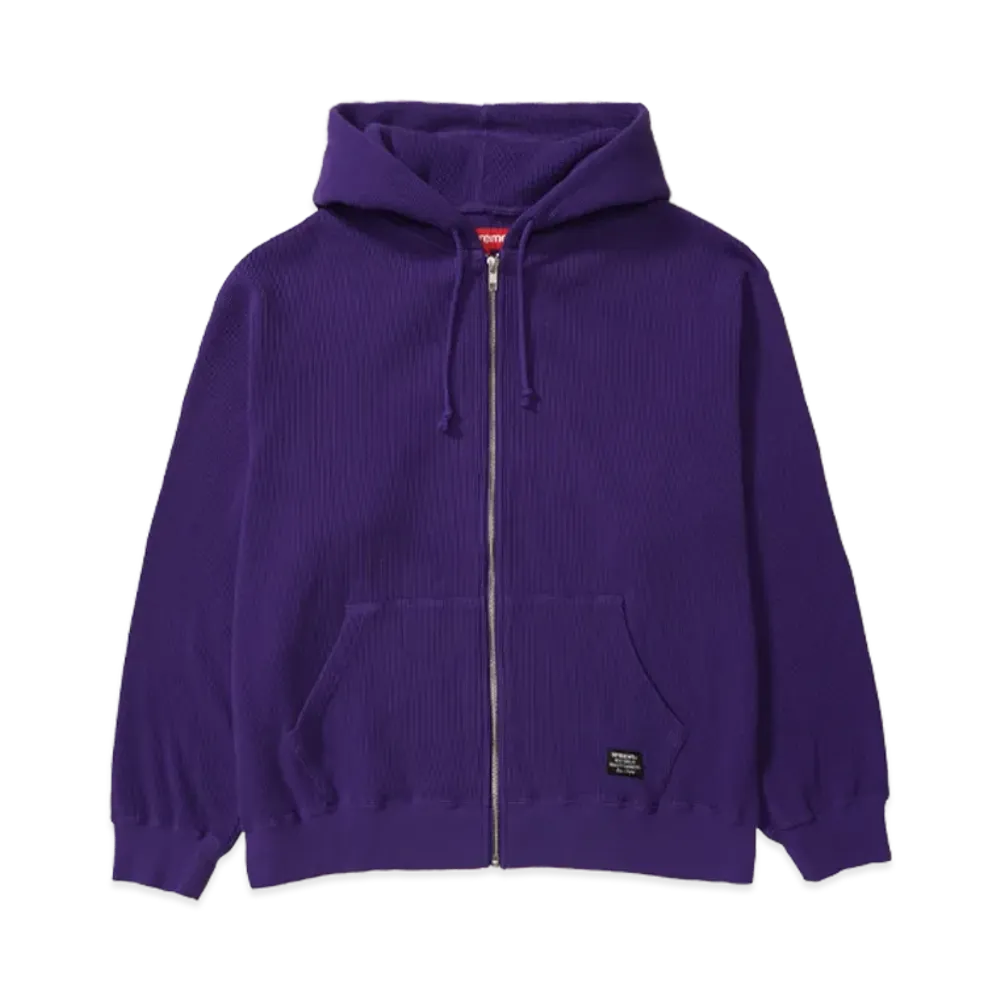Supreme Hooded Zip Up Thermal "Purple"