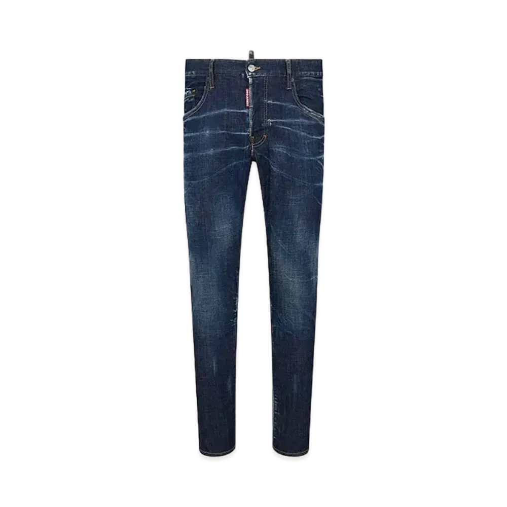 Dsquared2 Dark Clean Wash Skater Jeans #1 "Navy"