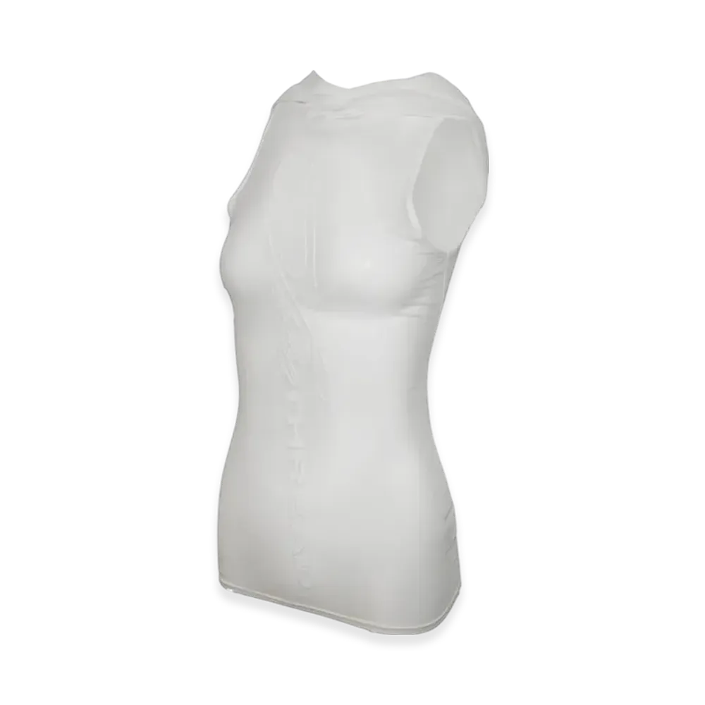 THEREDTHREAD S Logo Hoodie Tank "White"