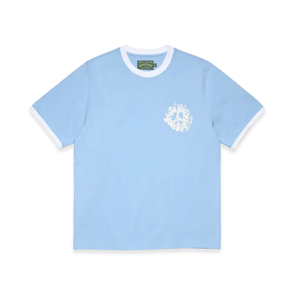 DENIM TEARS Denim U Ringer Tee "Light Blue"