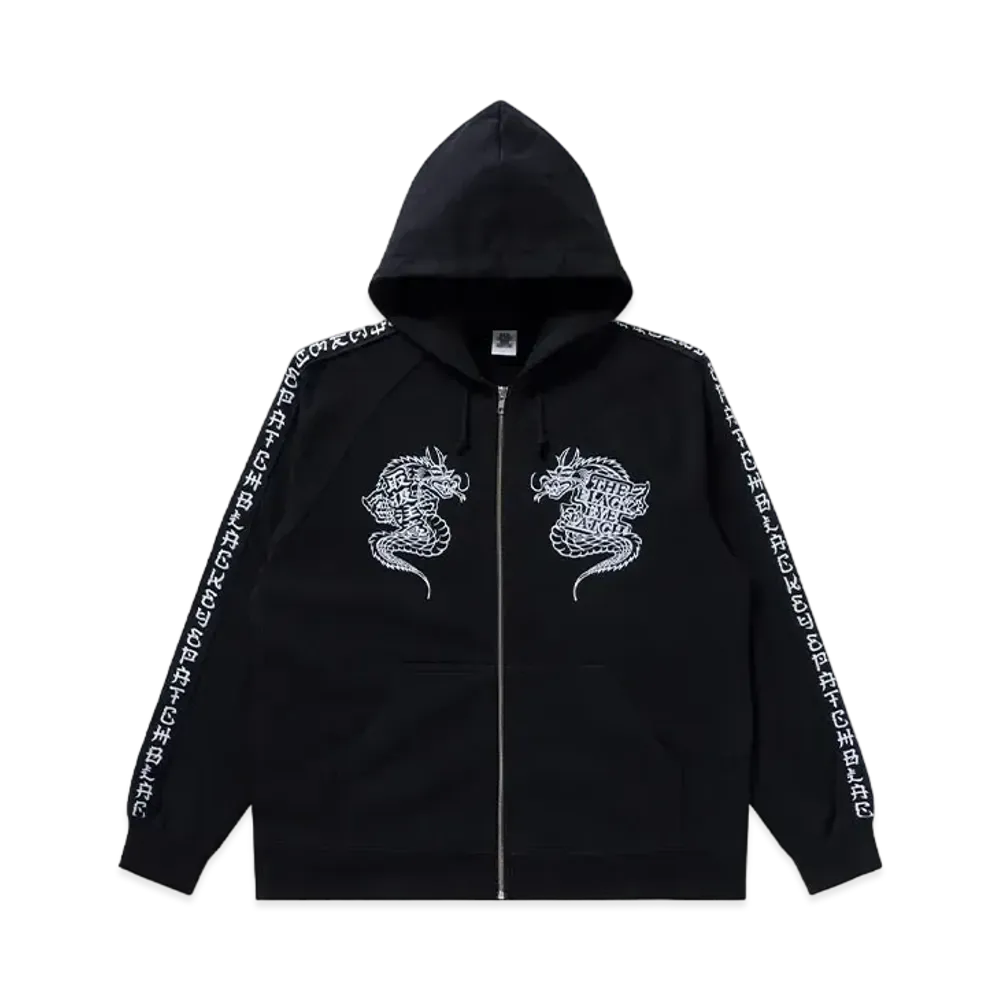 BlackEyePatch Kanji Taped Dragon Zip Hoodie "Black"