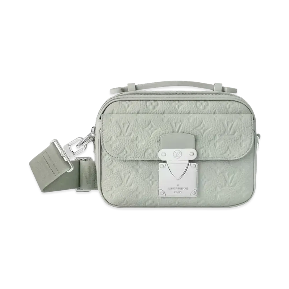Louis Vuitton S-Lock Messenger Monogram Taurillon Leather "Mineral Grey"