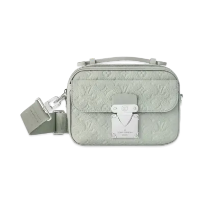 Louis Vuitton S-Lock Messenger Monogram Taurillon Leather "Mineral Grey"