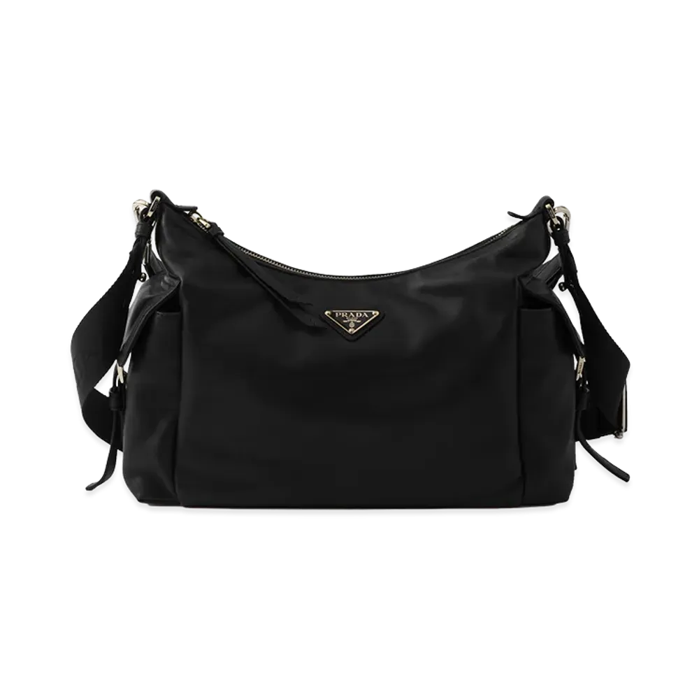 PRADA Explorer Large Nappa Leather Bag "Black"