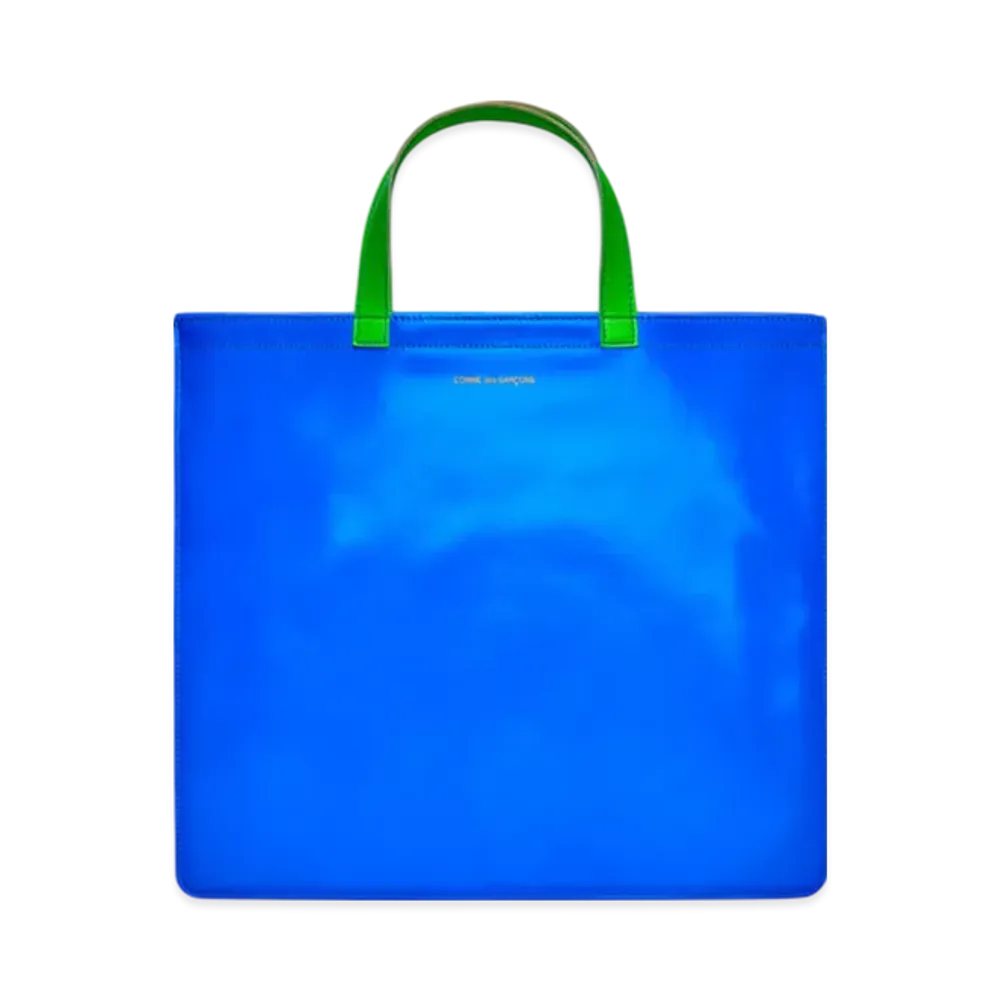 COMME des GARCONS Wallet Super Fluo "Blue/Light Orange"