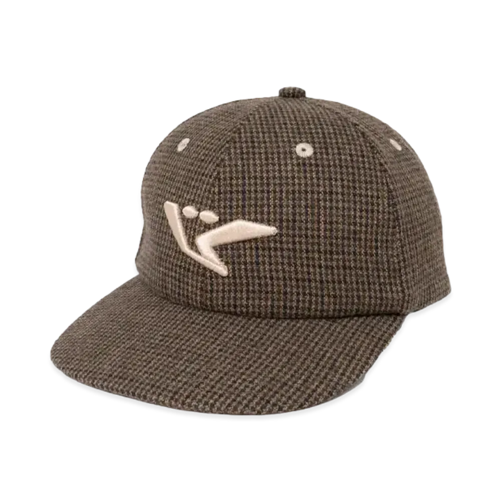 BLESS U Plaid Baseball Cap "Brown"