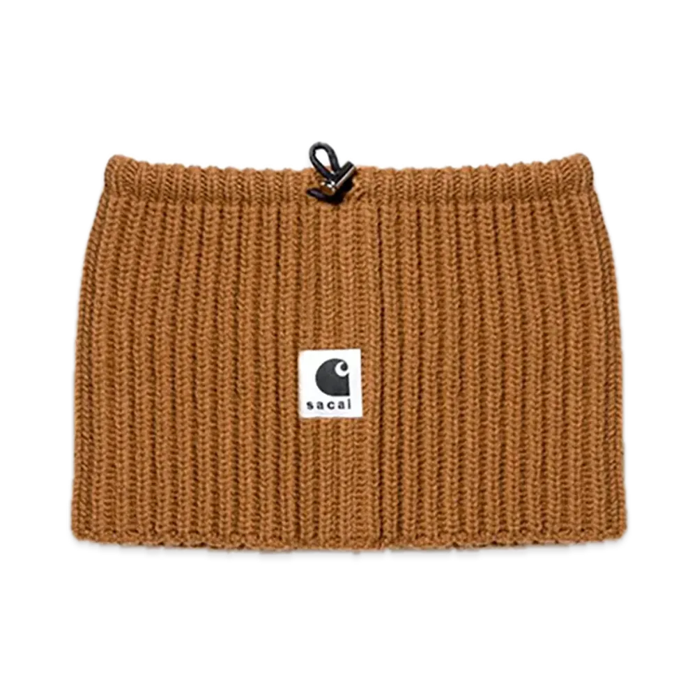 sacai x Carhartt WIP Wool Knit Neck Warmer (ISETAN Shinjuku Exclusive) "Beige"