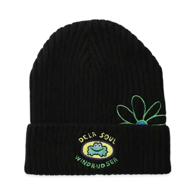 WIND AND SEA x PaRappa the Rapper x DE LA SOUL Knit Cap "Black"