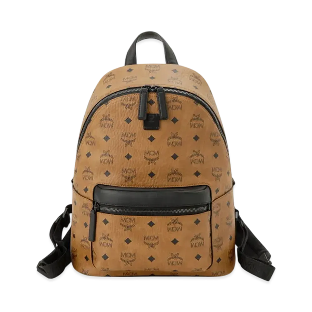 MCM Stark Backpack Small "Cognac"