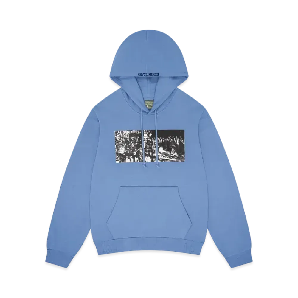 DENIM TEARS x Arthur Jafa Black Entertainment Hoodie "Dusty Blue"