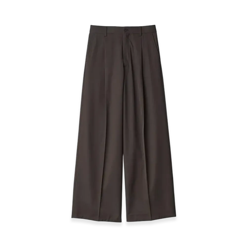 ssstein Extra Wide Trousers "Grey Khaki"