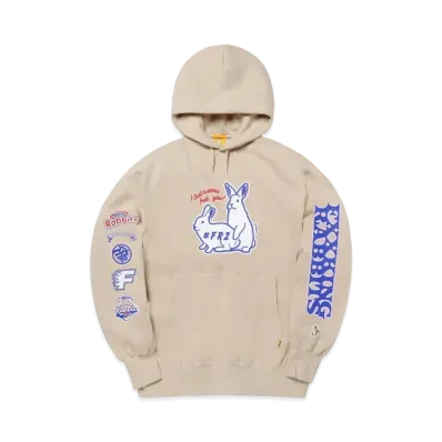 FR2 Playing Rabbits Hoodie "Beige"